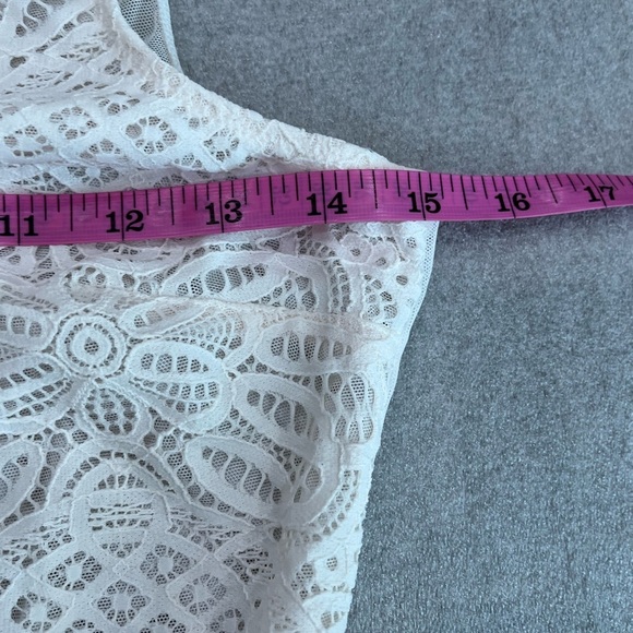 [M]Victoria Secret Teddy Lace Bodysuit in Soft Cream Sheer - Picture 5 of 7
